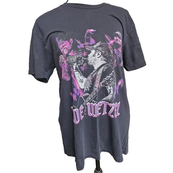 Koe Wetzel Band Tee 2022 2 Sides Black Size Medium Country Rock - Picture 2 of 7